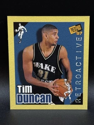 Press Pass 1997 doble amenaza - retroactivo Tim Duncan #34 (RC) San Antonio Spurs Foto 1 de 4