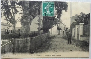 RAZAC SUR L'ISLE 24 cpa Entrée du Bourg (Ouest) - Picture 1 of 2