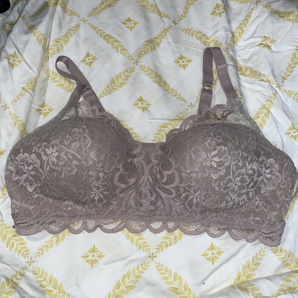 NOVO SUTIÃ BALI tamanho XL bege 6591 desejo de renda floral bralette novo com etiquetas - Imagem 1 de 1
