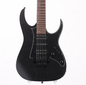 Ibanez RG350ZB WK Weathered Black Used 2023 Meranti Body Maple Neck w/Soft Case - Picture 1 of 7