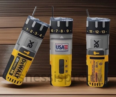 DeWALT 20V MAX Power Drill Brushless Mechanic Cup Mug Tumbler 20oz DeWalt Drill - Image 1 of 3