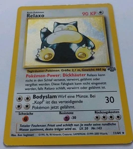 Pokémon Karte • Relaxo 11/64 • Jungle Dschungel Set • Deutsch Holo Pokemon   - Bild 1 von 7