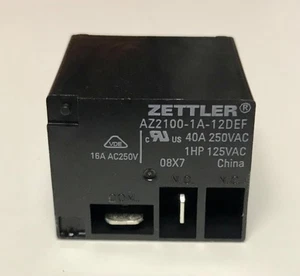 ZETTLER AZ2100 1A 12 DEF 12 VDC 40 AMP 125-250 VAC - Imagen 1 de 2