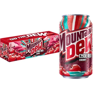 Mountain Dew Code Red Cherry, latas de 12 fl oz, paquete de 12 - Imagen 1 de 12