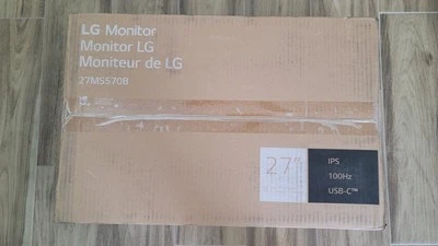 LG MONITOR 27 INCH IPS 100Hz USB-C MODEL 27MS570B NEW IN BOX - Image 1 of 4