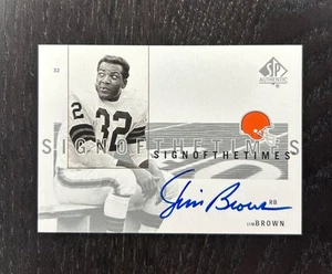 2001 SP Authentic #JBR Jim Brown Sign of the Times AU Auto - Picture 1 of 2