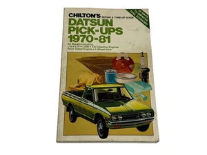 Chilton's Repair Manual 1970-81 Datsun Pick-Up L16 L18 L20B Z22 Gas Diesel Truck - Picture 1 of 7