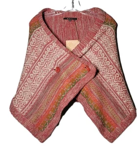 Neu mit Etikett Baby Alpaka Schal Cardigan Pullover Damen Größe Medium Bohemian Artsy - Bild 1 von 8