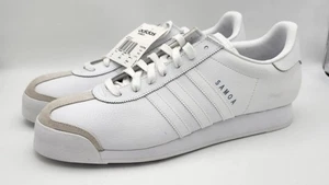 adidas Originals Samoa Leather Weiß Grau Herren Retro Leder Sneaker 133759 - Bild 1 von 8