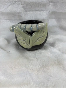 Caterpillar Art Pottery 2.5x2.5 - Picture 1 of 6