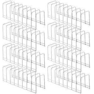 8 Pcs Lid Organizer for Cabinet Stainless Steel Kitchen Organizer Pan Shelf C... - Bild 1 von 7