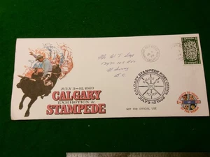 Calgary stampede 1969 cover FDC Salute to the Youth P105 - Bild 1 von 2
