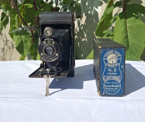 appareil photo Kodak à soufflet EASTMAN ROCHESTER N° 2 avec boite d'origine - Imagen 1 de 22