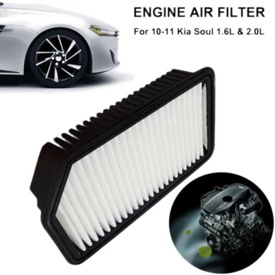 ELEMENTO FILTRO AIRE PARA MOTOR KIA SOUL 2010 2011 4 puertas 1,6 L y 2,0 L Foto 1 de 3