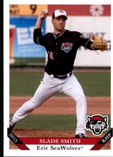 2015 Erie SeaWolves Grandstand #30 Slade Smith Fort Payne Alabama Baseball Card