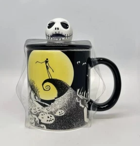 Disney Nightmare Before Christmas Jack Skellington Kaffeetasse Becher mit geformtem Deckel - Bild 1 von 5