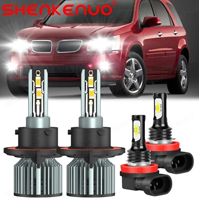 Faro LED alto/bajo + luz antiniebla H11 para Pontiac Torrent 2006 2007 2008 2009 H13 Foto 1 de 4
