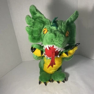 Drachen Fire Dragon Plush Vintage Karol Western Busch Gardens Standing Rare - Picture 1 of 8