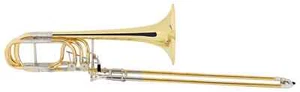 Bb/F/Gb/D Bassposaune Messing Posaune Ventile lackiert Mundstück Leicht Koffer - Bild 1 von 6