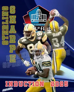 Green Bay Packers Lithographie Druck von Sterling Sharpe HOF 2025 - Bild 1 von 1
