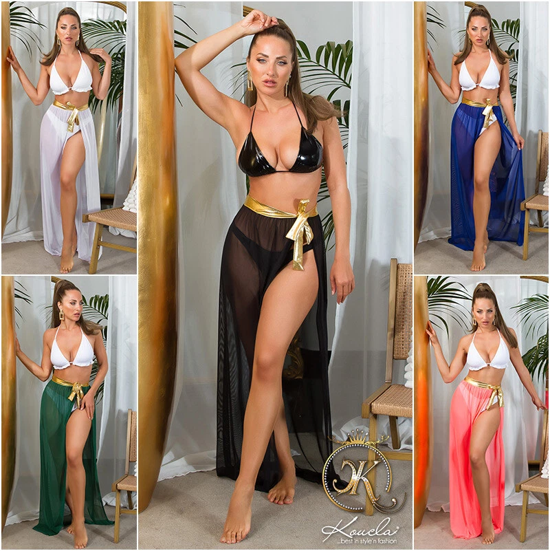 Koucla Rock Beach Tüll Strand Wickelrock Sommer Cover-Up Maxirock  Milax-Fashion - Bild 1 von 1
