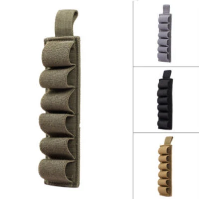 Tactical Molle 6 Rounds 12GA Shotgun Shell Ammo Carrier Pouch Holder - Image 1 of 4