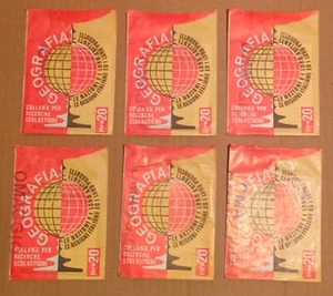 GEOGRAFIA BUSTINA FIGURINE OMAGGIO EDITRICE MODERNA 1969 - Foto 1 di 2