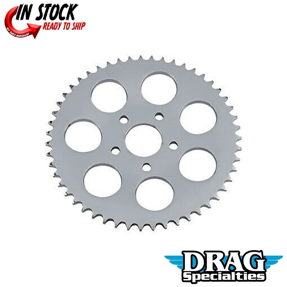 Piñón rueda trasera cromado Drag Specialties DS-325341 51 dientes Foto 1 de 3