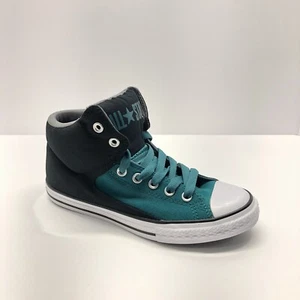 Converse Chuck Taylor All Star Hi Teal blue Shoes Junior Size 6 - Picture 1 of 8