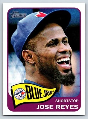Jose Reyes Toronto Blue Jays 2014 Topps Heritage #455a 19647 - Image 1 of 2
