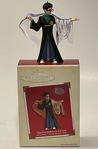 Harry Potter Piedra Hechicera Capa de Invisibilidad 2002 Sello Ornamento en Caja - Imagen 1 de 13