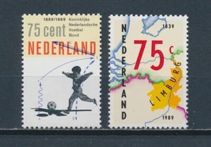 Netherlands 749-50 MNH, Soccer & Map, 1989 - Picture 1 of 1