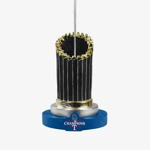 Texas Rangers 2023 World Series Champions Trophy Ornament MLB NEW IN STOCK - Picture 1 of 3