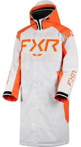 FXR Warm Up 25 Mens Snow Coat White Hex/Orange - Picture 1 of 2