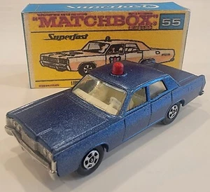Matchbox Superfast 55 Mercury Park Line Police Car/Custom/Crafted Box - Picture 1 of 7