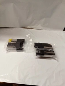 2×Brother LC103BK 600 pages High Yield Ink Cartridge - Black - Picture 1 of 9