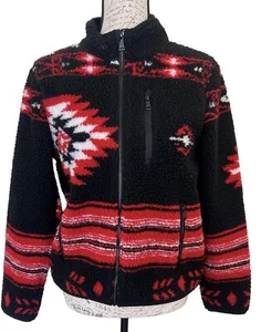 Giacca donna Lauren Ralph Lauren jacquard finto shearling Southwestern piccola - Foto 1 di 8