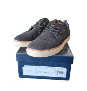 Wild Rhino Australia Brad Shoes Mens Size 8 Black Lace Up Casual Canvas Sneakers - Picture 1 of 14