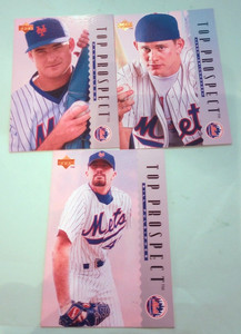 3 RC 1995 Upper Deck Top Prospect Jason Isringhausen/Paul Wilson/Bill Pulsipher