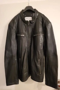 Herren-Lederlongjacke-Schwarz-Weich & Angenehm- Tragbar-"Gr.54"-(XL)- 1x Getr.👍 - Bild 1 von 12