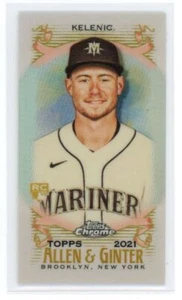 2021 Topps Allen & Ginter Chrome Mini Jarred Kelenic RC Seattle Mariners #252 - Picture 1 of 2