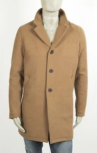 CENSURED MANTEL AUS WOLLMISCHUNG CAMEL INNENSTEPPUNG DREI KNOPFVERSCHLUSS - Bild 1 von 6