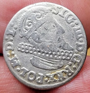 Moneda de plata de 3 groschen Polonia 1624 SIGISMUNDO III - Imagen 1 de 2