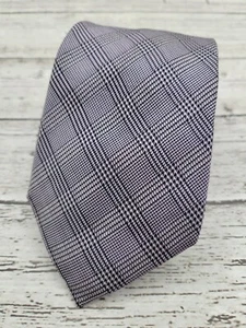 Banana Republic Seidenkrawatte lila Karomuster Krawatte Made in China | O183 - Bild 1 von 7