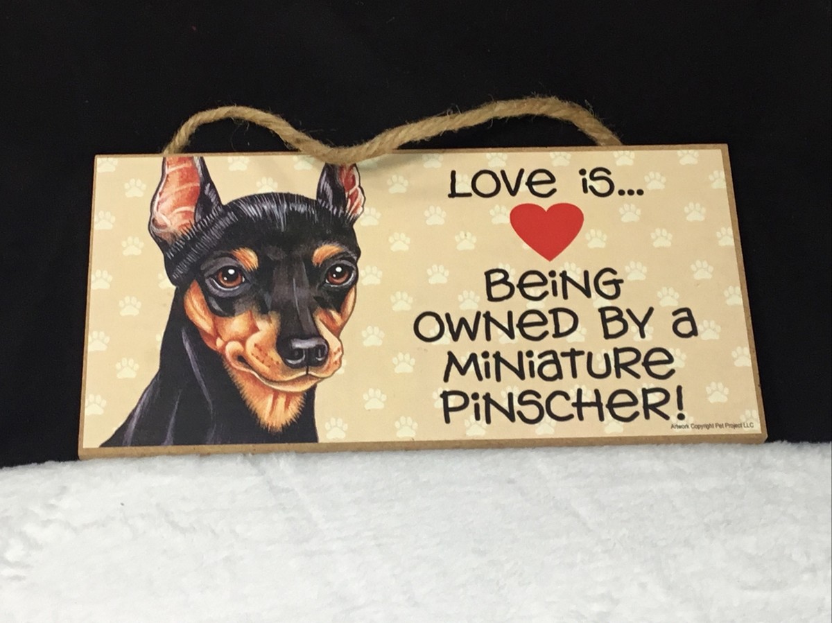 Miniature Pinscher Pet Parking Sign Sticker - 8x5 Inch Dog Lover Decal