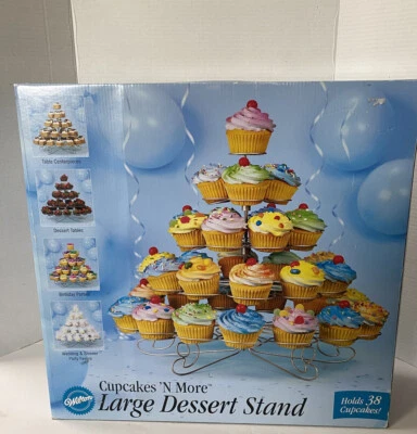 Large Cupcakes N More Dessert Stand from Wilton Holds 38 Cupcakes New Open Box - Image 1 of 4