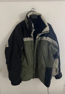 RoundTree and York Outdoor Size L Coat Jacket with Removable Liner  Hooded - Image 1 of 4
