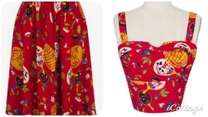 Trashy Diva - Diva Holiday 40s Skirt & Trixie Top Med 10 Retro Style 40s Tiki - Picture 1 of 8