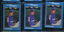 Lot (3) 1989 #10 Clayton Enno Salem Dodgers Team Issue (GH68) SWSW6