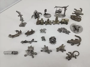 Pewter Statues 18+ Figurines Even has the popular Cola Cola Train, Etc..... - Picture 1 of 10